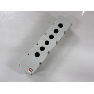 Eaton 10250TE34 Pushbutton Enclosure N6 WHardware 6 Holes - Used
