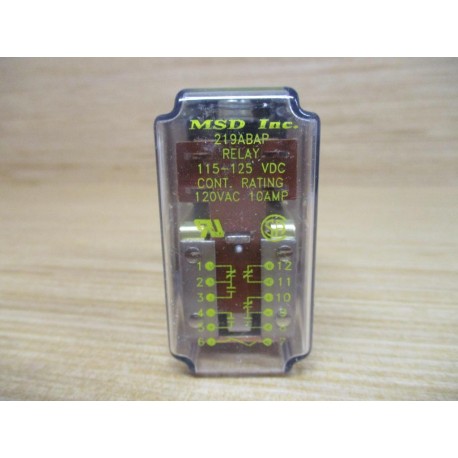 MSD 219ABAP-115125VDC Relay 219ABAP - New No Box