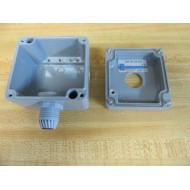 Rittal GA91 04.210 Aluminum Enclosure 91 04.210 W22MM Switch Hole - Used