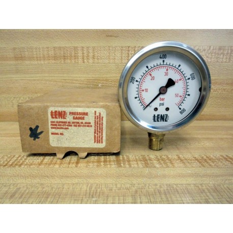 Lenze 350793-11 2.5" SS Pressure Gauge 35079311