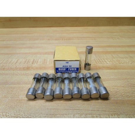 Buss AGU-50 Bussmann Fuse Cross Ref 1DJ30 Metal Strip (Pack of 10)