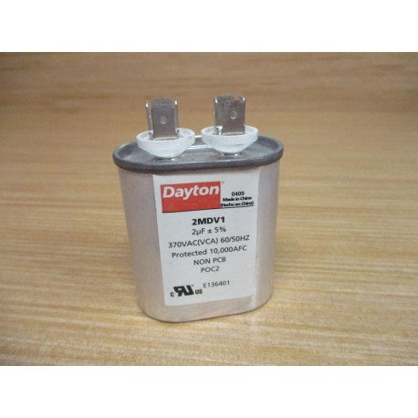 Dayton 2MDV1 Capacitor 2µF 370VAC - New No Box