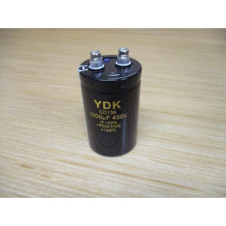 YDK CD136 Capacitor 1000µF 450V - New No Box