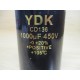 YDK CD136 Capacitor 1000µF 450V - New No Box