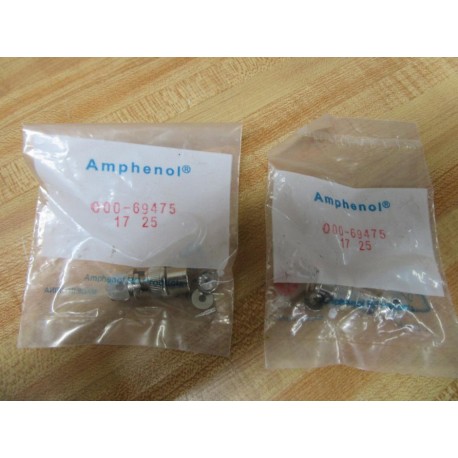 Amphenol 000-69475 RF Coaxial Plug 00069475 (Pack of 2)