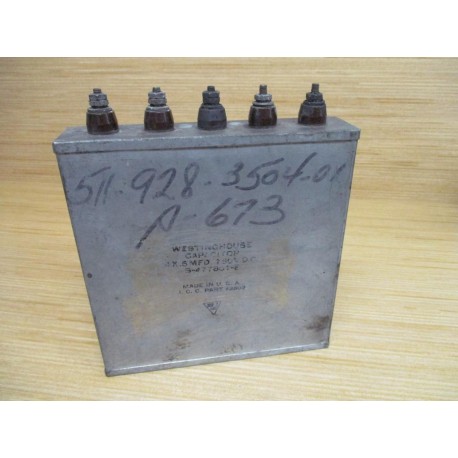 Westinghouse S-477801-F Capacitor 4X.5MFD 750VDC - Used