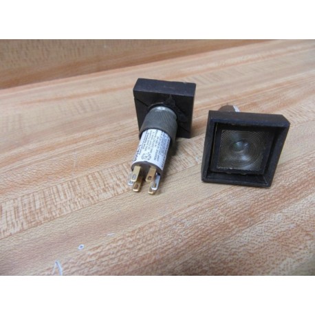 Allen Bradley 800A-T Button Cap 800AT Square Clear Lens (Pack of 2) - Used