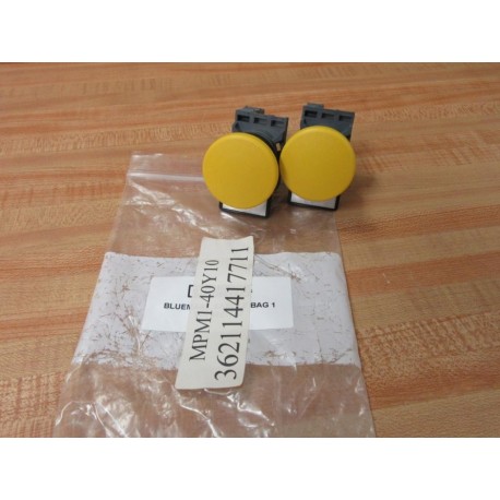 ABB MPM1-40Y10 Momentary Push Button MPM140Y10 (Pack of 2)
