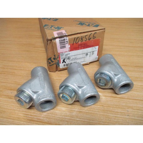 Cooper Crouse Hinds EYS 2 34" Conduit Seal Fitting EYS2 W Plugs (Pack of 3)