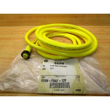 Allen Bradley 889N-F5AF-12F Cable 889NF5AF12F Series A
