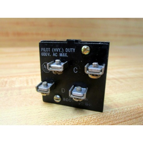Allen Bradley 800T-J2B8 Contact Block 800TJ2B8 - Used