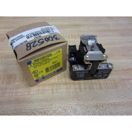 Square D 8501 C021V20 Power Relay 8501CO21V20