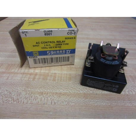 Square D 8501 CO-2 Control Relay 8501 C0-2