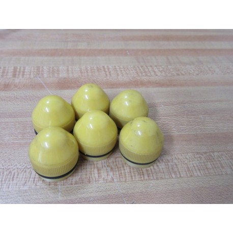 General Electric CR2940U200K Yellow Indicator Light Cap (Pack of 6) - Used