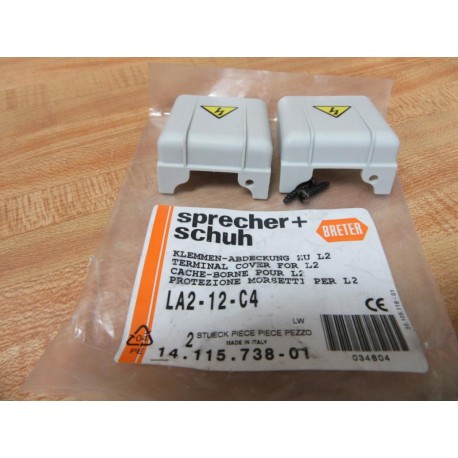 Sprecher + Schuh LA2-12-C4 Breter Terminal Cover 14.115.738.01 (Pack of 2)