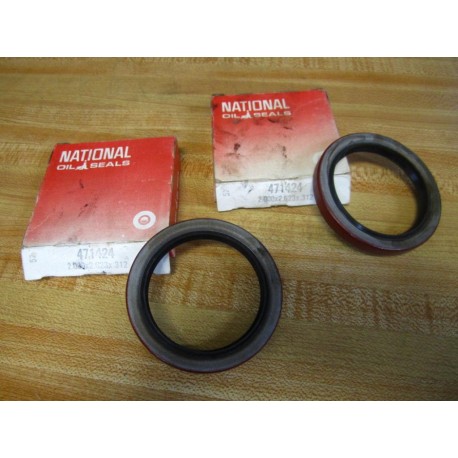 National Federal Mogul 471424 Timken Oil Seal (Pack of 2)