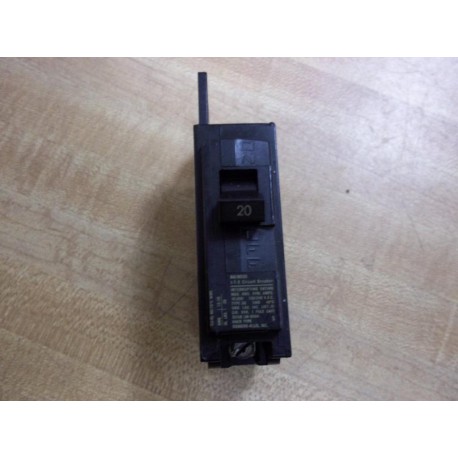 Siemens ITE BQ1B020 Gould Circuit Breaker 20A 1 Pole (Pack of 10) - Used