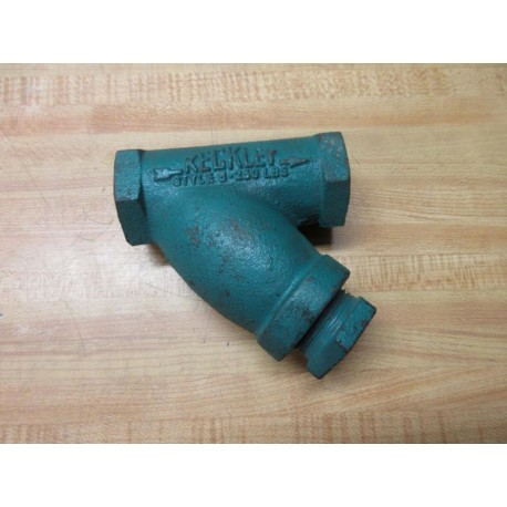 Keckley B-250-34 Y-Strainer 250LBS Green - New No Box