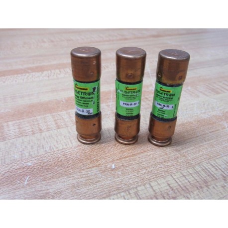 Buss FRN-R-30 Bussmann Fuse Cross Ref 1A698 Energy Efficient (Pack of 3) - New No Box