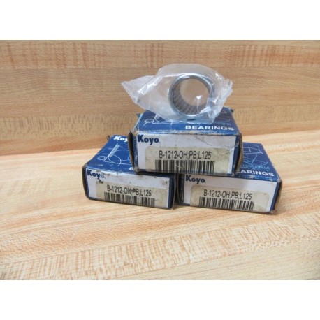 Koyo B-1212-OH Cup Needle Roller Bearing B-1212-0H (Pack of 3)