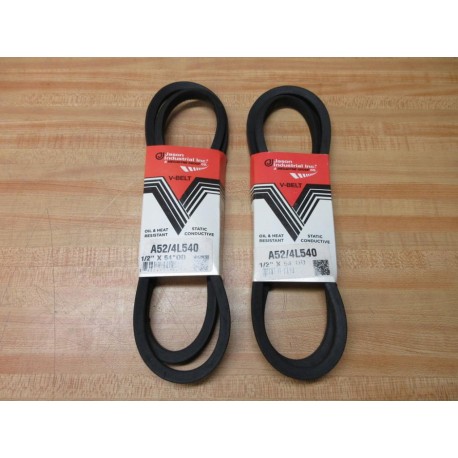 Jason 4L540 Megadyne V-Belt A52 (Pack of 2)