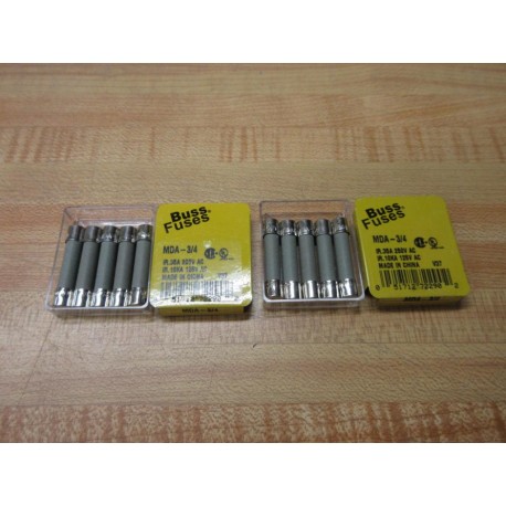 Buss MDA-34 Bussmann Fuse Cross Ref 1CM08 Gray (Pack of 10)