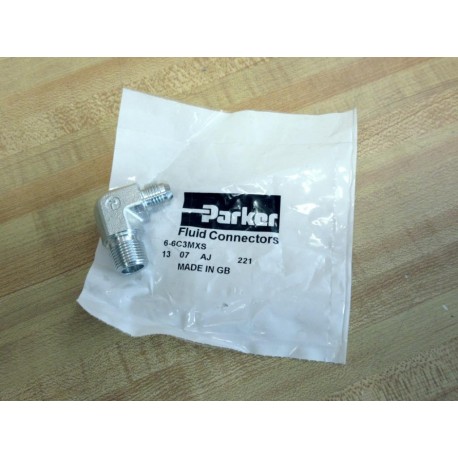 Parker 6-6C3MXS Triple-Lok 37° Flare Male Tube Fitting 66C3MXS