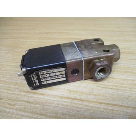 Burkert NW3B ND0-10 Solenoid Valve 315D - Used