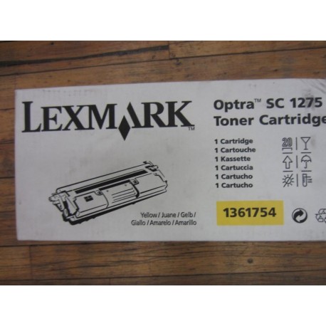 Lexmark 1361754 Toner Cartridge UPC: Y711104G Color: Yellow