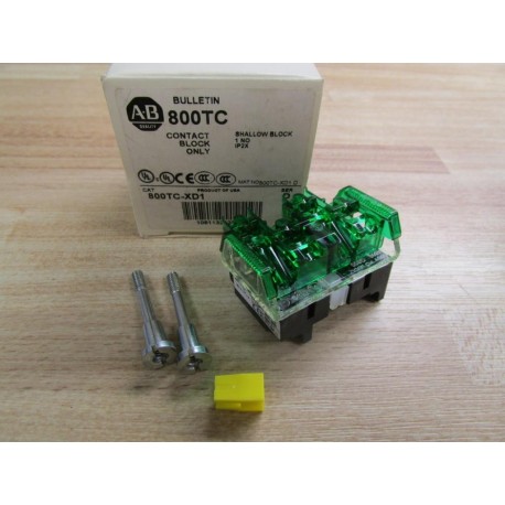 Allen Bradley 800TC-XD1 Contact Block 800TCXD1