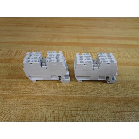 Morsettitalia EURO Q2.535 Terminal Block Q2.535 Gray (Pack of 8) - New No Box