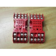 Gould SL 715 Relay Socket Red (Pack of 2) - New No Box