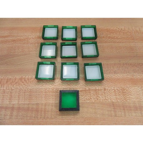 Allen Bradley 800A-N10A Lens Green (Pack of 10) - Used