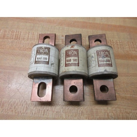 Buss KAB-500 Bussmann Fuse KAB500 (Pack of 3) - Used