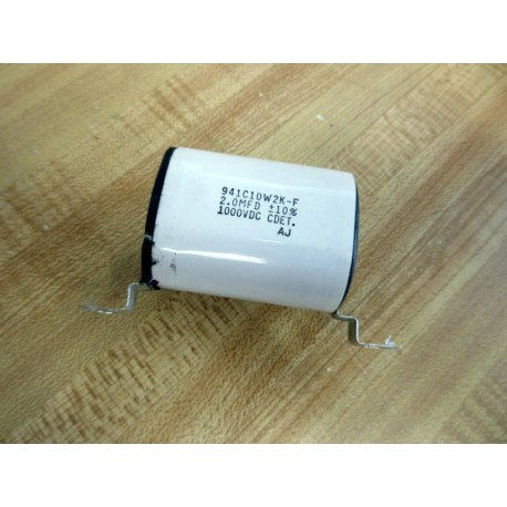 CDET 941C10W2K-F Capacitor 2.0MFD ±10%  1000VDC - Used