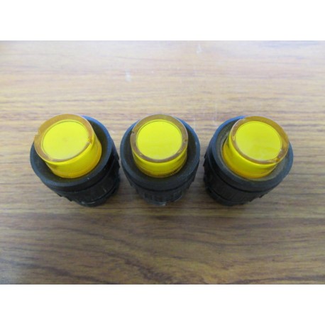 ABB 1SFA616102R1103 Yellow Button KP3-11Y (Pack of 3) - Used