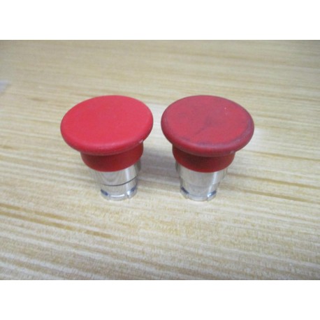 Telemecanique ZB2BC4 Red Button (Pack of 2) - Used