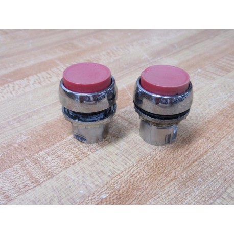 Allen Bradley 800FM-E4 Red Button 800FME4 (Pack of 2) - Used