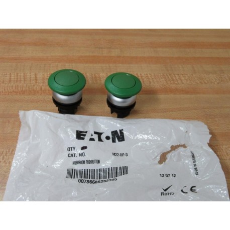 Eaton M22-DP-G Cutler Hammer Green Button M22DPG (Pack of 2)