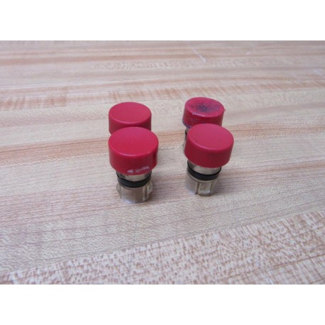 Allen Bradley 800MR-N26 Red Button 800MRN26 (Pack of 4) - Used