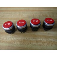 Moeller RD-110K-01 Button RD110K01 Red  "STOP" (Pack of 4) - New No Box