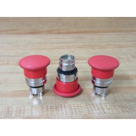 Telemecanique ZB4BC4 Schneider Red Button (Pack of 3) - New No Box