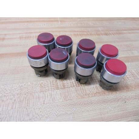 Allen Bradley 800EM-E4 Red Extended Button 800EME4 (Pack of 8) - Used