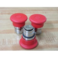 Telemecanique ZB2BT4 Red Button 25270 (Pack of 3) - New No Box