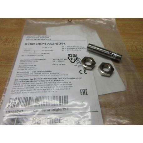 Baumer IFRM 08P17A3S35L Inductive Sensor IFRM08P17A3S35L