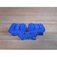 Entrelec D2.55. Terminal Block D255 Blue (Pack of 11) - New No Box