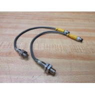 Omron E2E-X1R5E1 Proximity Switch 8" Cord Length (Pack of 2) - Used