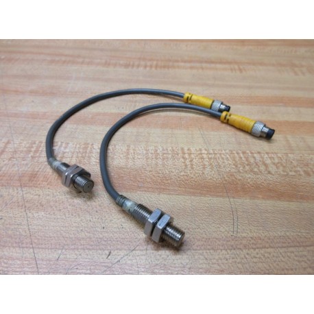 Omron E2E-X1R5E1 Proximity Switch 8" Cord Length (Pack of 2) - Used