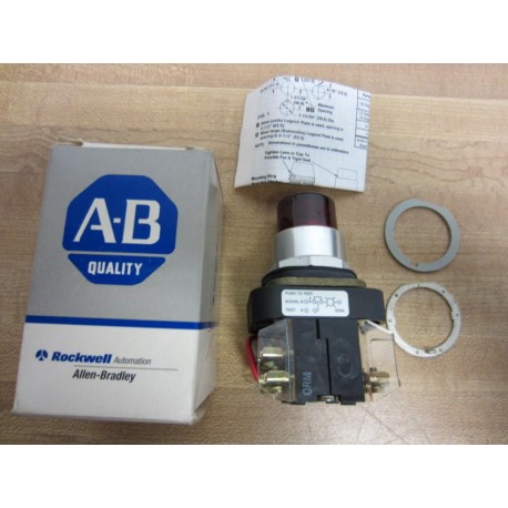 Allen Bradley 800T-QT24R Pilot Light 800TQT24R W 800T-XA & Blank