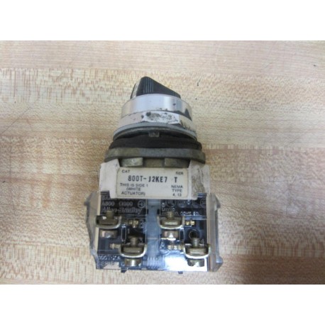 Allen Bradley 800T-J2KE7B Selector Switch 800TJ2KE7B Series T - Used